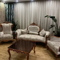 پرده حریر سایت دار ترک  همراه والان و آستری