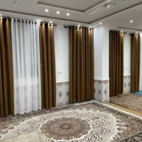 پرده پانچ مخمل و حریر ساده|پرده، رانر، رومیزی|امیدیه, |دیوار