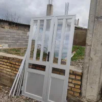 درب آلومینیومی دو لات بدونه چهار چوب|مصالح و تجهیزات ساختمان|سنگدوین, |دیوار