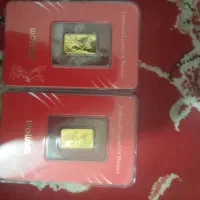 دوعدد شمش 100سوتی 24عیار