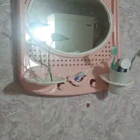 آینه سرویس بهداشتی همراه سطل سفید