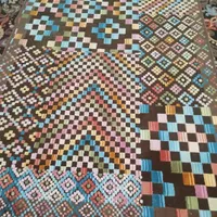 فرش  ۴ متری سنتی ،شطرنجی ، بسیار زیبا  رنگاش خاص|گلیم، جاجیم، گبه|رشت, گلسار|دیوار