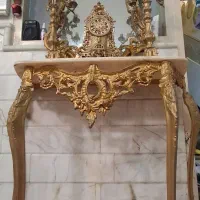 آینه و شمعدان همراه با میز جهیزیه|بوفه، ویترین، کنسول|قم, لسانی|دیوار