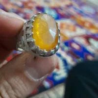 انگشتر مردانه یاقوت زرد