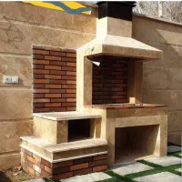 ساخت شومینه وباربیکیو