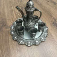 ست قهوه خوری عربی /ترکی  و شمعدان