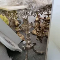 آباژور تمام برنزی سنگین|لوستر و چراغ آویز|همدان, |دیوار