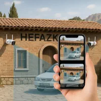 2 عدد دوربین سیم کارتی انتقال تصویر روی کوشی