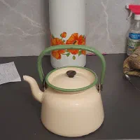 کتری وقوری لعابی قدیمی