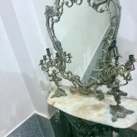 آینه کنسول برنز ، آینه شمعدان برنز|بوفه، ویترین، کنسول|میاندوآب, |دیوار