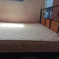 تخت خواب دونفره فلزی|تخت و سرویس خواب|قزوین, |دیوار