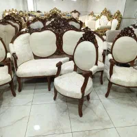 مبل سلطنتی9نفری بشرط چوب(مدل سارینا)مبل میلاد