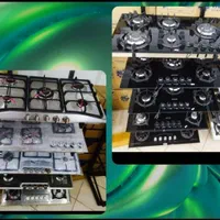 اجاق گاز صفحه شیشه استیل چدن six  مدلbw34