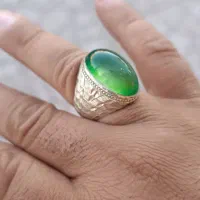 انگشتر عقیق سبز عین الحور