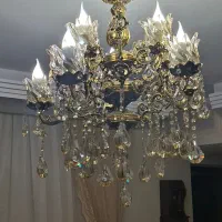 لوستر برنجی ۵ شعله ۱۰ شاخه