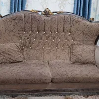 مبلمان ۷ نفره با ویترین و میز جلومبلی ۴ تکه|مبلمان خانگی و میز عسلی|جویبار, |دیوار