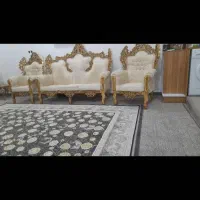 مبلمان سلطنتی هفت نفره ۳عدد میز عسلی