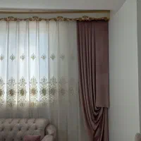 پرده گل برجستـه یالـون کالبـاسی|پرده، رانر، رومیزی|قم, پردیسان|دیوار
