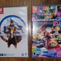 بازی mortal kombat 1 و Mariokart 8  نینتندو سوییچ