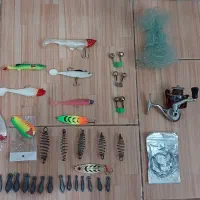 لوازم ماهیگیری قاشقک.لور.تور. چرخ.سرب