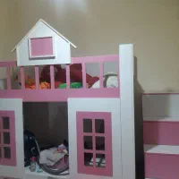 تخت دوطبقه کودک سفارشی ساخت