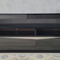 میز تلویزیون رنگ زغالی مشکی  زیبا طول ۱۴۰