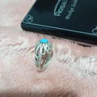 انگشتر نقره باباقوری فیروزه یاقوت اصل|جواهرات|رباطکریم, رباطکریم|دیوار