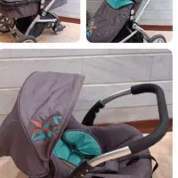کالسکه good baby +صندلی غذا +صندلی ماشین هدیه ما