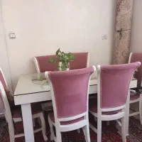 میز نهار خوری ۶ نفره کار کرده