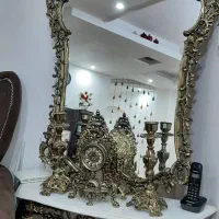 فروش مبل سلطنتی ۷ نفره و آینه کنسول سلطنتی برنز|مبلمان خانگی و میز عسلی|شوشتر, |دیوار