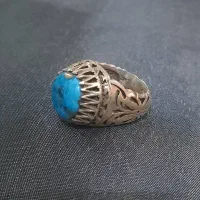 انگشتر فیروزه رکاب نقره دستساز
