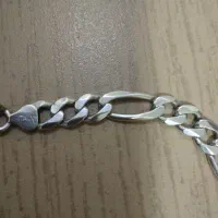 زنجیر نقره 925 فیگارو|جواهرات|کرمانشاه, |دیوار