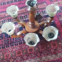 لوستر چوبی پذیرای6شاخ،3شاخ ناهارخوری،2تکشاخ دیواری