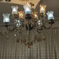 لوستر برنجی ۱۰ شعله