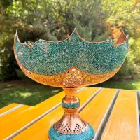 فروش کشکول ومیوه خوری شش قل و تنگ تمام فیروزه