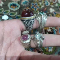 ۴تا انگشتر های نقره دستساز همگی یکجا فقط گرمی ۱۷۰|جواهرات|تهران, آرژانتین|دیوار
