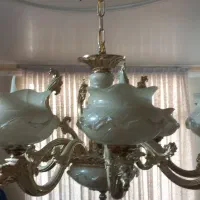 یک جفت لوستر کریستال|لوستر و چراغ آویز|ورامین, ورامین|دیوار