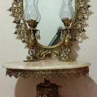 آینه شمعدان و تلفن|میز تلفن|تبریز, |دیوار