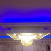 انجام کار گچکاری لکه گیری گچ خاک سفید نور مخفی