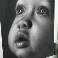 طراحی سیاه قلم چهره حرفه ای