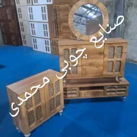 ست کنسول با میز تلویزیون مدل چهار خونه|میز تلویزیون|قم, نیروگاه|دیوار