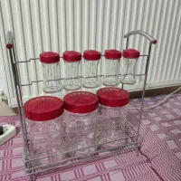 سرویس قند و شکر ادویه قرمز