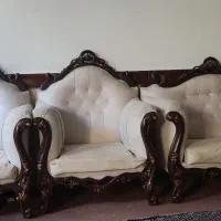 مبل 8 نفره و غذا خوری 6 نفره چوب طرح ترک