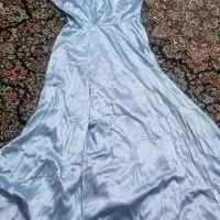 لباس ساتن فیروزه ای