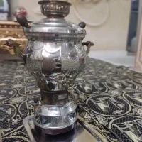 سماور گازی با سینی استیل|سماور، چای‌ساز، قهوه‌ساز|گلستان (تهران), |دیوار