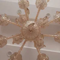 لوستر ۱۲شاخه کریستال کامل و سالم|لوستر و چراغ آویز|فردیس, فرامرزیه|دیوار