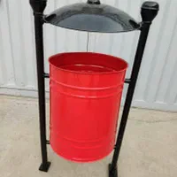 سطل زباله فلزی/سطل زباله پارک و ویلا