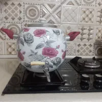 کتری لعابی زیبا|قوری، کتری، قهوه‌ساز دستی|شیروان (خراسان), |دیوار