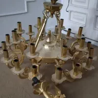 لوستر طرح تعویض فقط طلایی « قدیمی و کهنه »|لوستر و چراغ آویز|شیراز, شهرک گلستان|دیوار