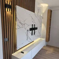 سقف کاذب کناف دکور TV با چک صیادی|خدمات پیشه و مهارت|اسلام‌شهر, زرافشان|دیوار